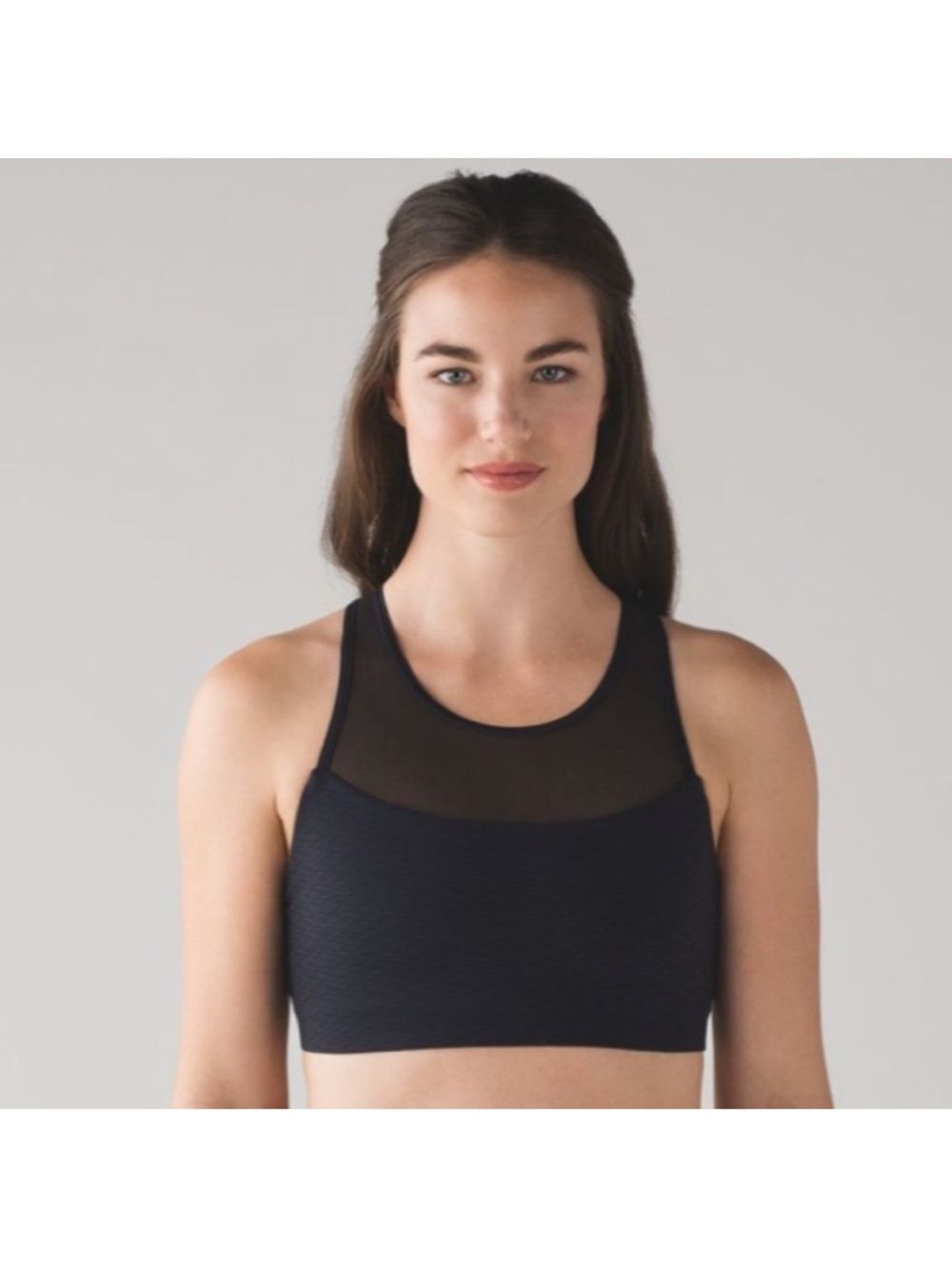 Lululemon Gear Up Black and Blue Sports Bra Women’s Size 8